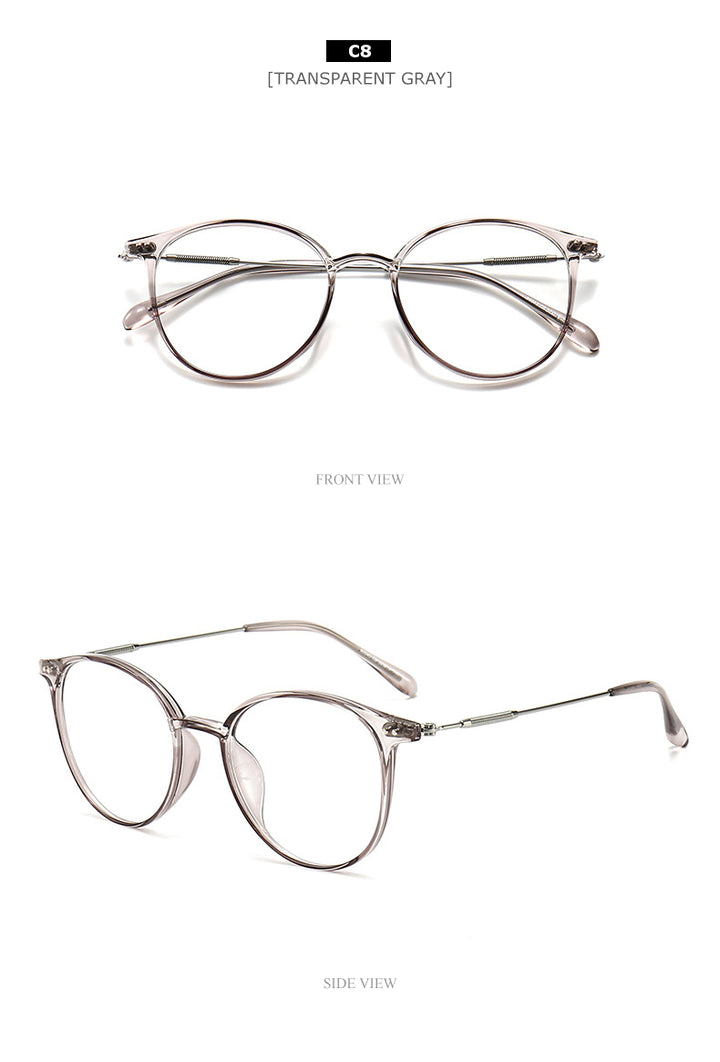 Chashma Unisex TR 90 Titanium Round Full Rim Frame Eyeglasses 90045 Full Rim Chashma