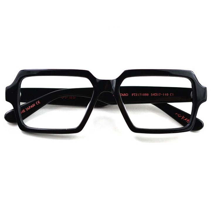 CCspace Unisex Full Rim Square Acetate Eyeglasses 54726 Full Rim CCspace Black China