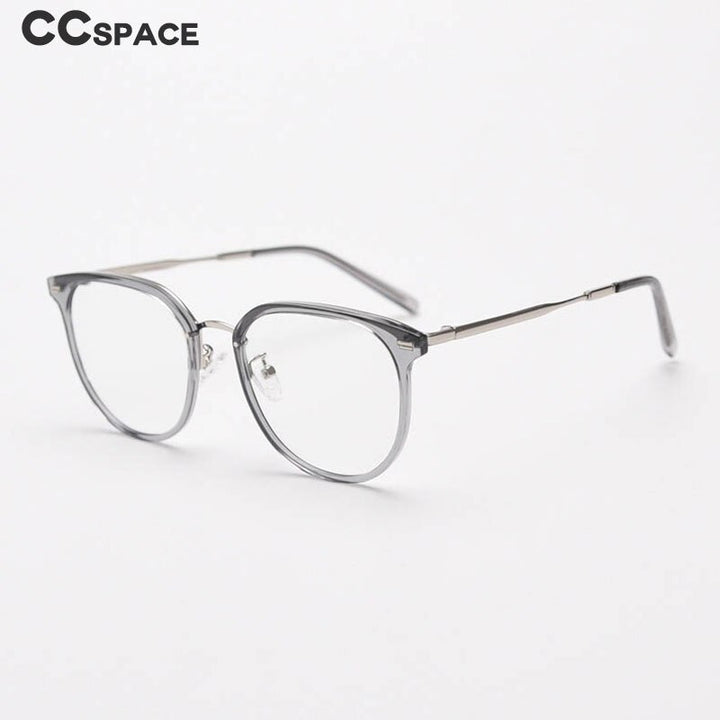 CCspace Unisex Full Rim Square Tr 90 Titanium Eyeglasses 55803 Full Rim CCspace