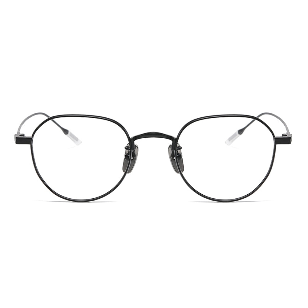 Oveliness Unisex Full Rim Round Titanium Eyeglasses 80803 Full Rim Oveliness