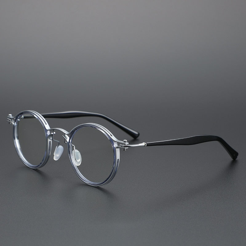 Cubojue Unisex Full Rim Round Alloy Hyperopic Reading Glasses Reading Glasses Cubojue 0 silver