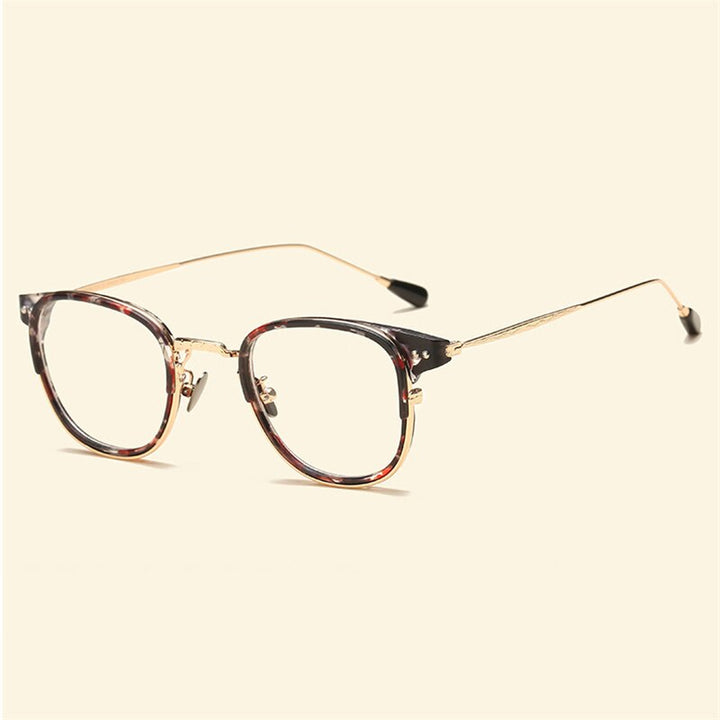 Cubojue Unisex Full Rim Square Alloy Hyperopic Reading Glasses Reading Glasses Cubojue