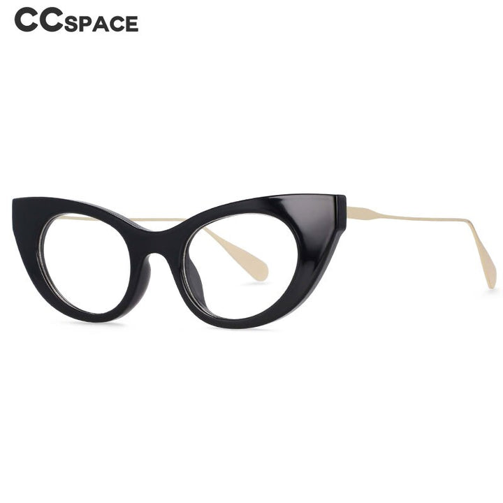 CCspace Women's Full Rim Cat Eye Resin Frame Sunglasses 54236 Sunglasses CCspace Sunglasses