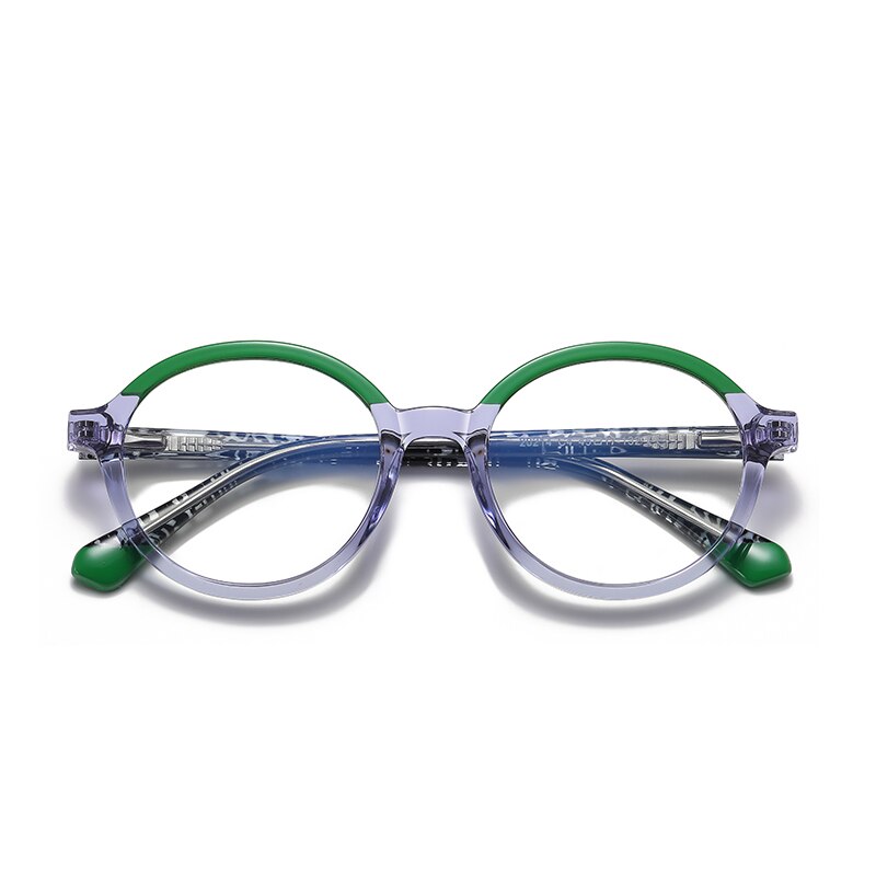 Zirosat Children's Unisex Full Rim Round Tr 90 + Cp Eyeglasses 20214 Full Rim Zirosat