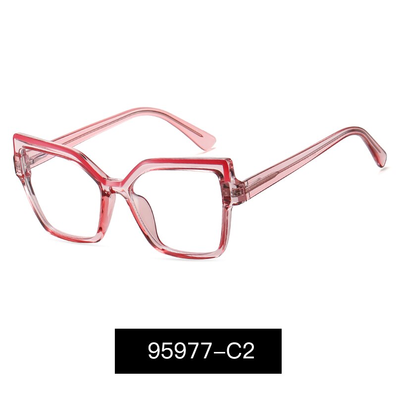 Kansept Women's Full Rim Cat Eye Acetate Titanium Eyeglasses 95977 Full Rim Kansept C2  