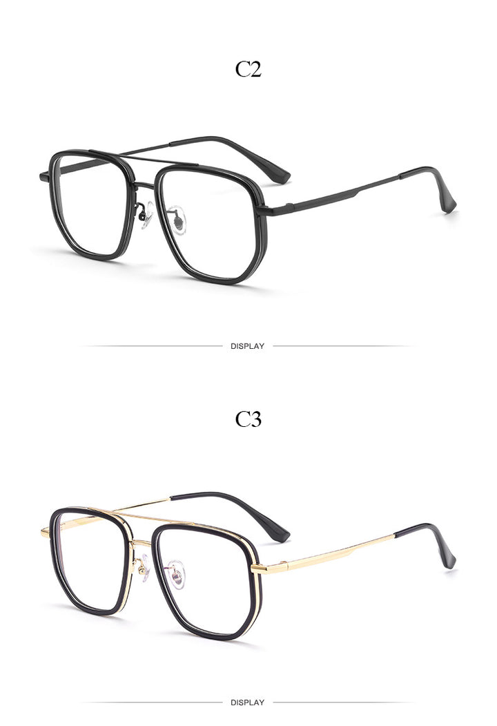 Hotochki Men's Full Rim Square Tr 90 Titanium Frame Eyeglasses 2217yj Full Rim Hotochki