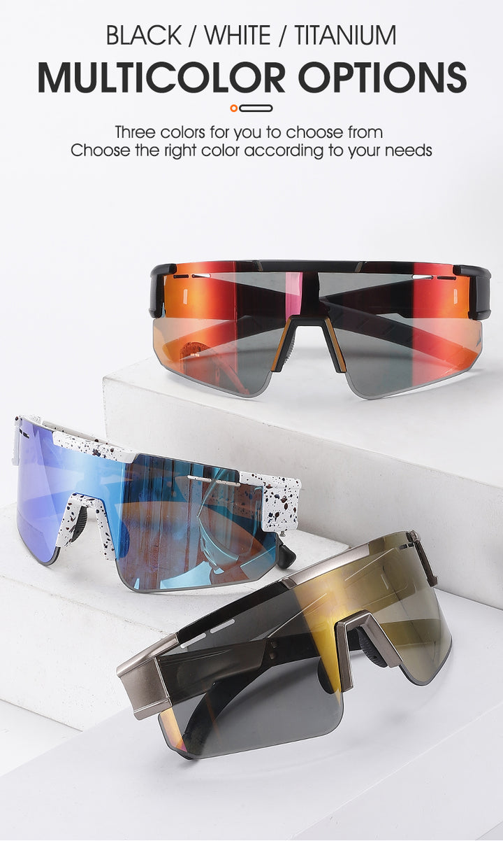West Biking Unisex Semi Rim Tr 90 Polarized Sport Sunglasses Sunglasses West Biking