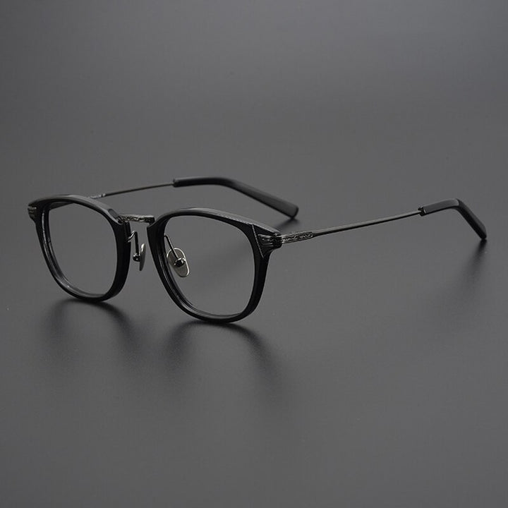 Gatenac Unisex Full Rim Square Tr 90 Titanium Eyeglasses Gxyj966 Full Rim Gatenac