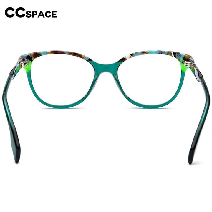 CCspace Unisex Full Rim Square Cat Eye Acetate Eyeglasses 53152 Full Rim CCspace