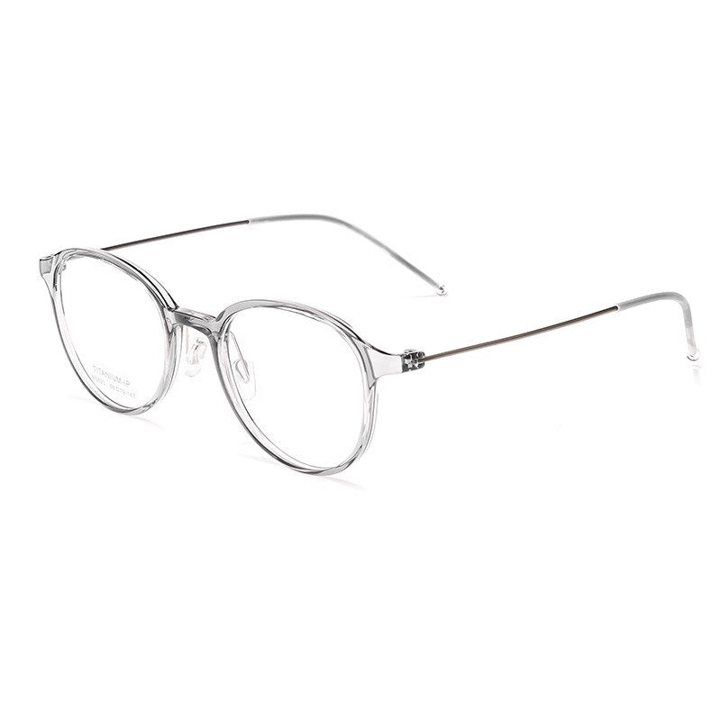 Hotony Women's Full Rim Round Square Acetate Eyeglasses 5820m Full Rim Hotony grey  
