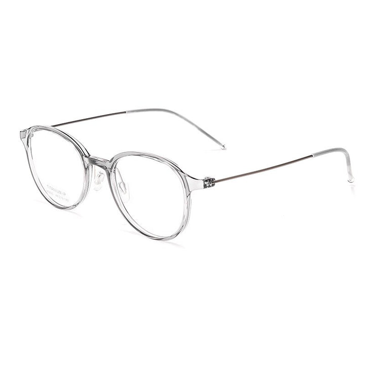 Hotony Women's Full Rim Round Square Acetate Eyeglasses 5820m Full Rim Hotony grey  