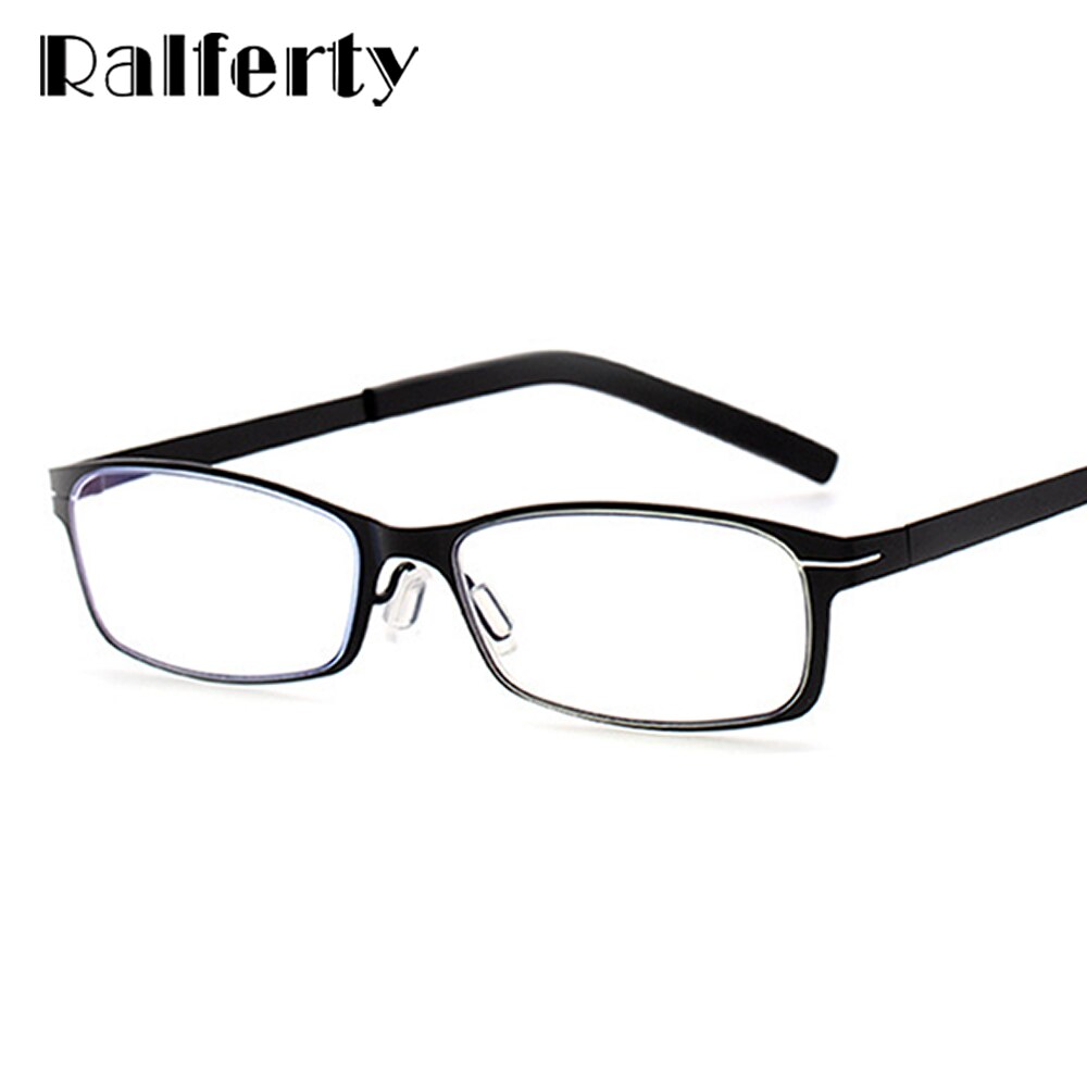 Ralferty Unisex Full Rim Rectangle Alloy Hyperopic Reading Glasses D1331 Reading Glasses Ralferty
