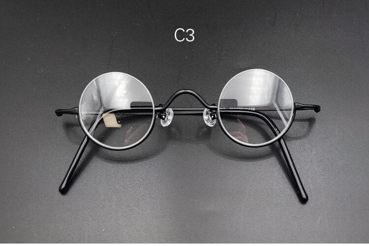 Yujo Unisex Semi Rim Round 35mm Alloy Anti blue Light Reading Glasses Reading Glasses Yujo China 0 C3
