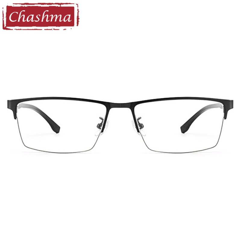 Chashma Unisex Semi Rim Stainless Steel Frame Eyeglasses Semi Rim Chashma