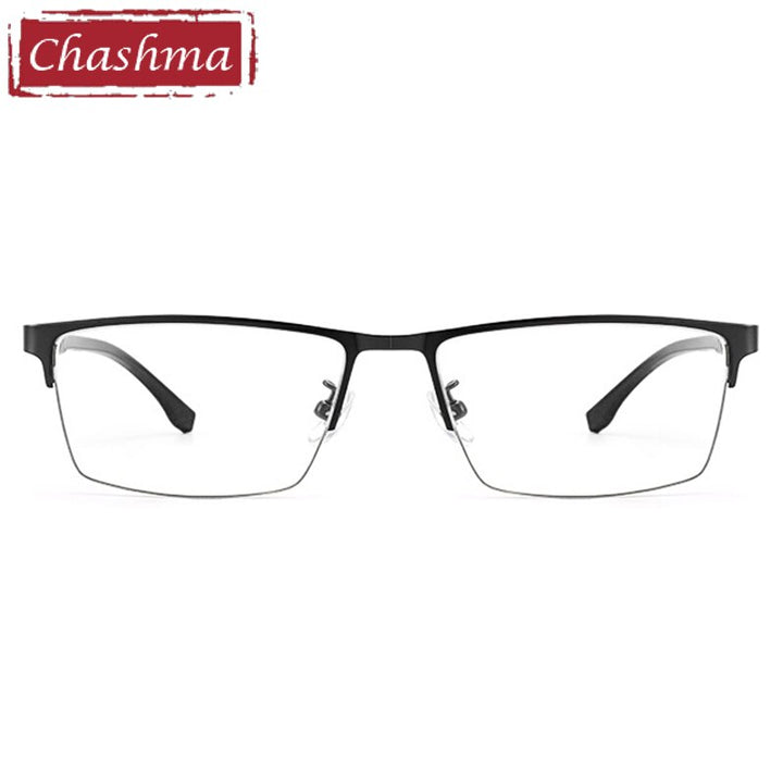 Chashma Unisex Semi Rim Stainless Steel Frame Eyeglasses Semi Rim Chashma