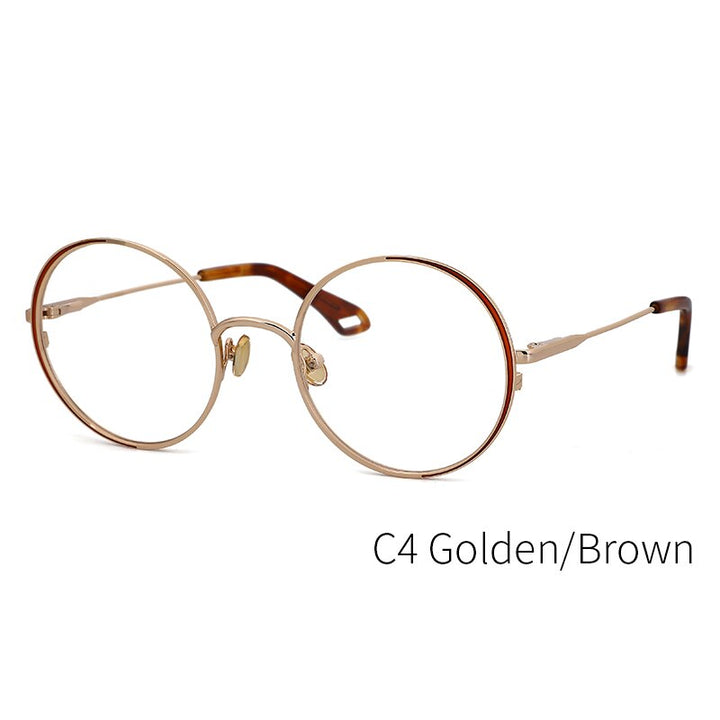 Kansept Women's Full Rim Round Stainless Steel Frame Eyeglasses Oq1004 Full Rim Kansept C4 CN