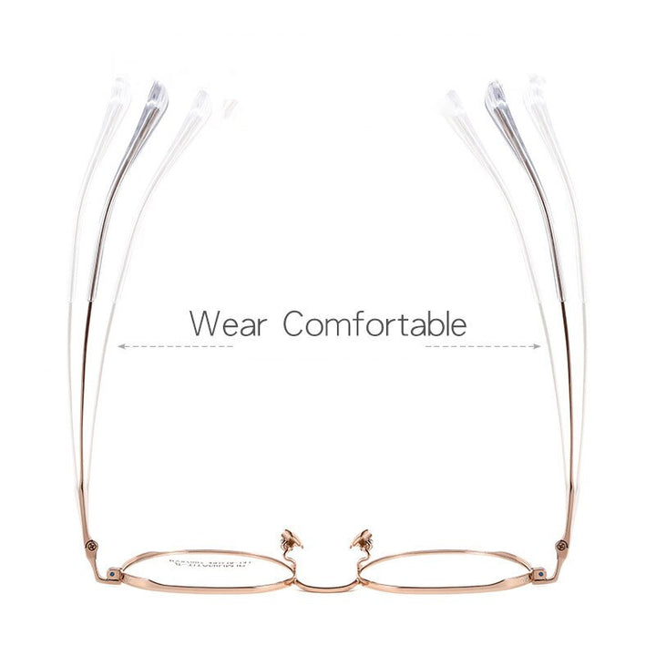 Yimaruili Unisex Full Rim Polygon Titanium Eyeglasses BV87007 Full Rim Yimaruili Eyeglasses