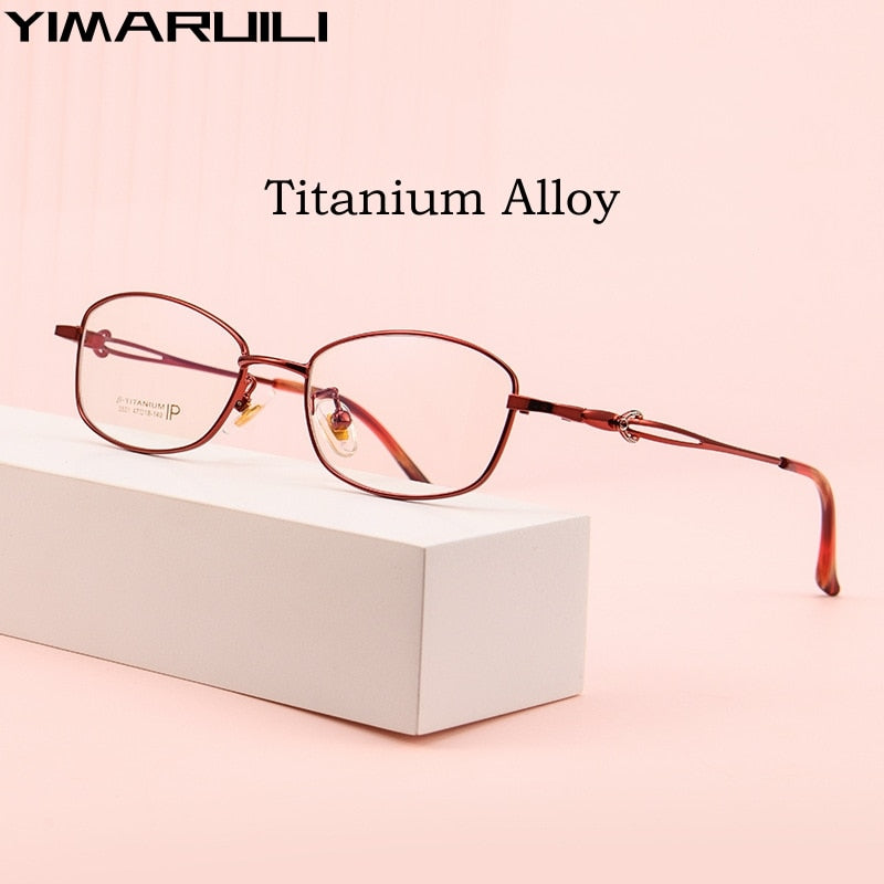 Yimaruili Unisex Full Rim Square Titanium Eyeglasses 3531Ti Full Rim Yimaruili Eyeglasses