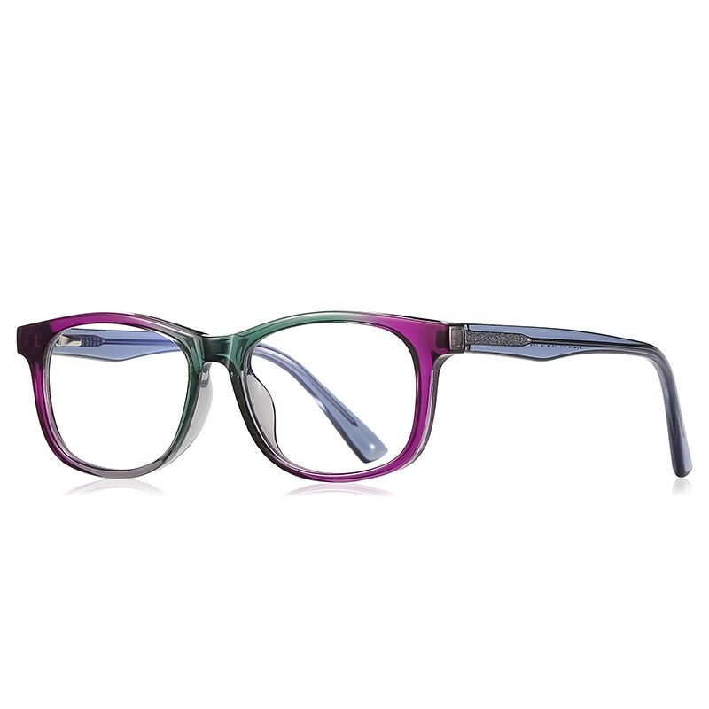 Zirosat Children's Unisex Full Rim Square Tr 90 + Cp Eyeglasses 20212 Full Rim Zirosat C4