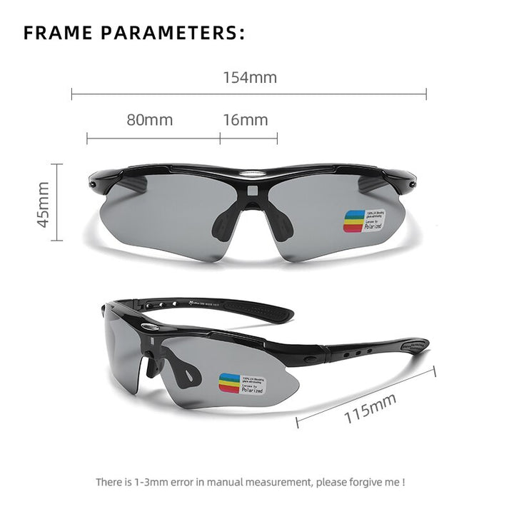 Reven Jate Men's Semi Rim Rectangle Goggle Tr 90 Sunglasses 0089 Sunglasses Reven Jate
