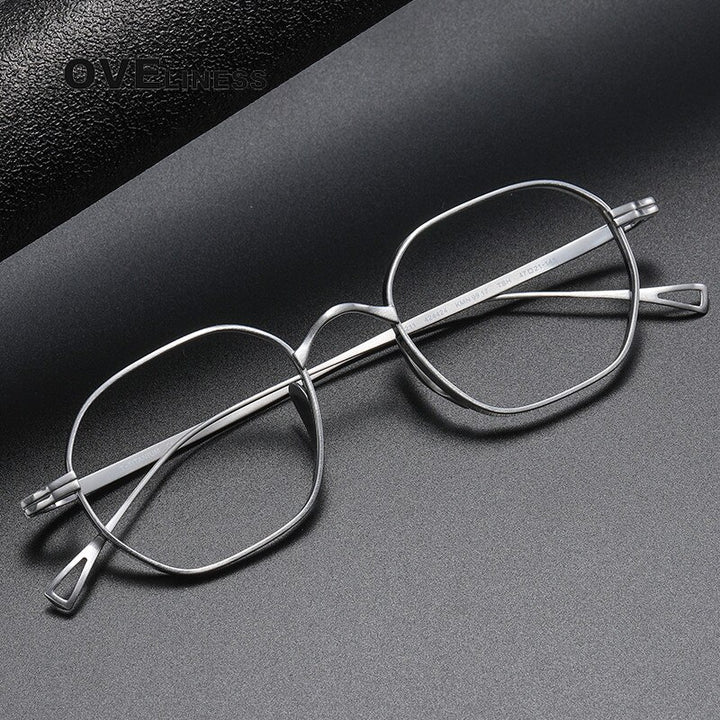 Oveliness Unisex Full Rim Oval Square Titanium Eyeglasses 9917 Full Rim Oveliness