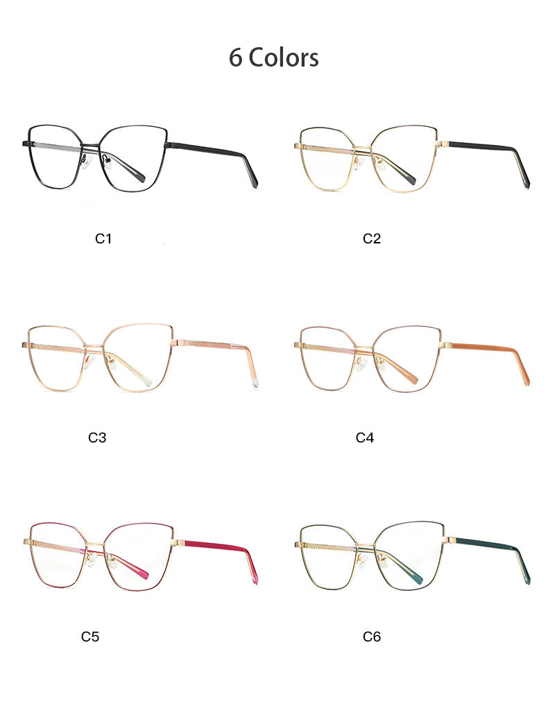 Hdcrafter Women's Full Rim Cat Eye Titanium Frame Eyeglasses 3002 Full Rim Hdcrafter Eyeglasses