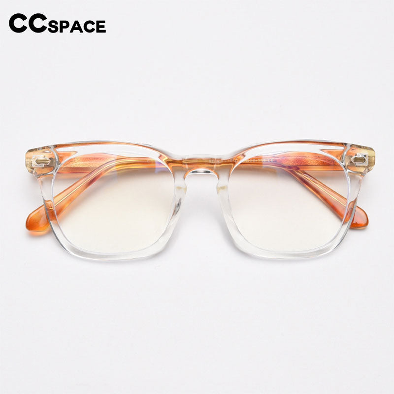 CCspace Unisex Full Rim Square Cat Eye Tr 90 Acetate Eyeglasses 55801 Full Rim CCspace