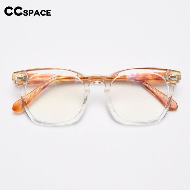 CCspace Unisex Full Rim Square Cat Eye Tr 90 Acetate Eyeglasses 55801 Full Rim CCspace