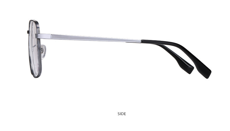Hotony Women's Full Rim Square Titanium Frame Eyeglasses Yj2029 Full Rim Hotony
