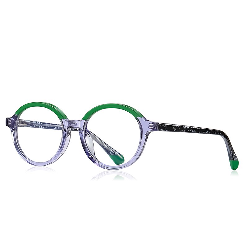 Zirosat Children's Unisex Full Rim Round Tr 90 + Cp Eyeglasses 20214 Full Rim Zirosat C4