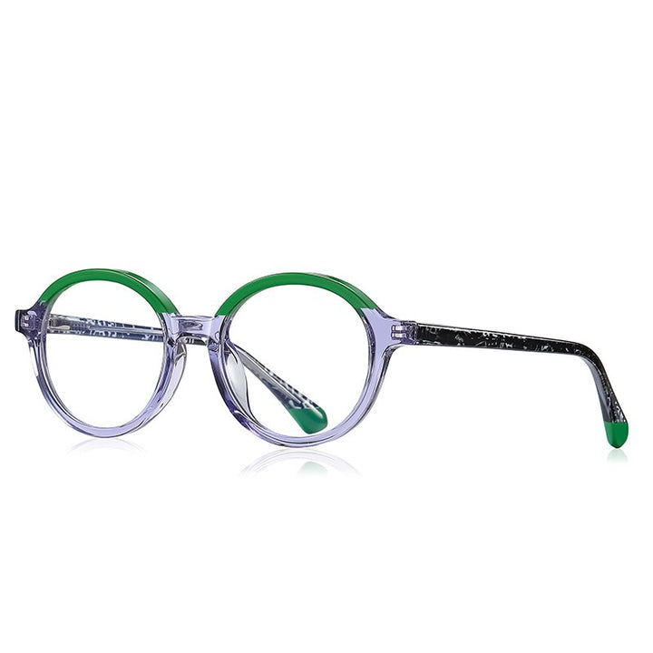 Zirosat Children's Unisex Full Rim Round Tr 90 + Cp Eyeglasses 20214 Full Rim Zirosat C4
