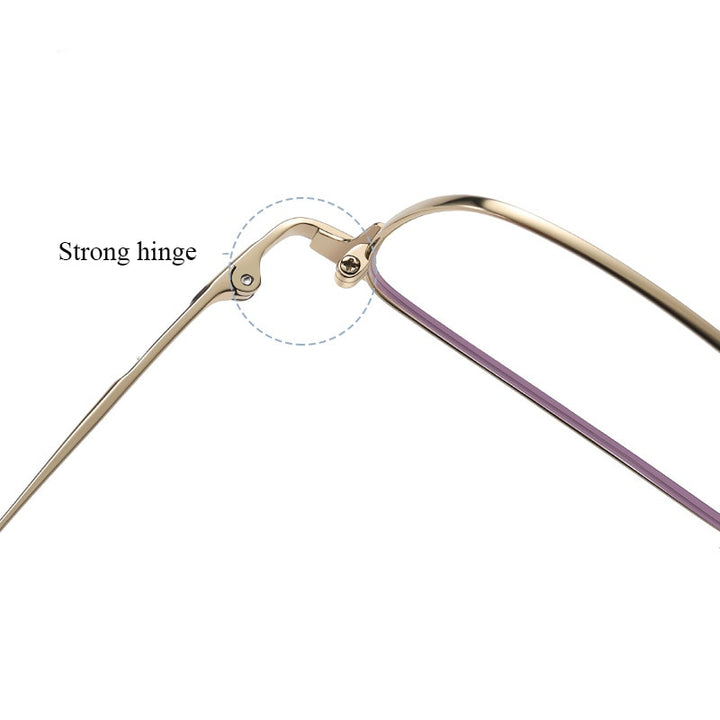 Bclear Unisex Full Rim Square Titanium Eyeglasses Wdpt915 Full Rim Bclear