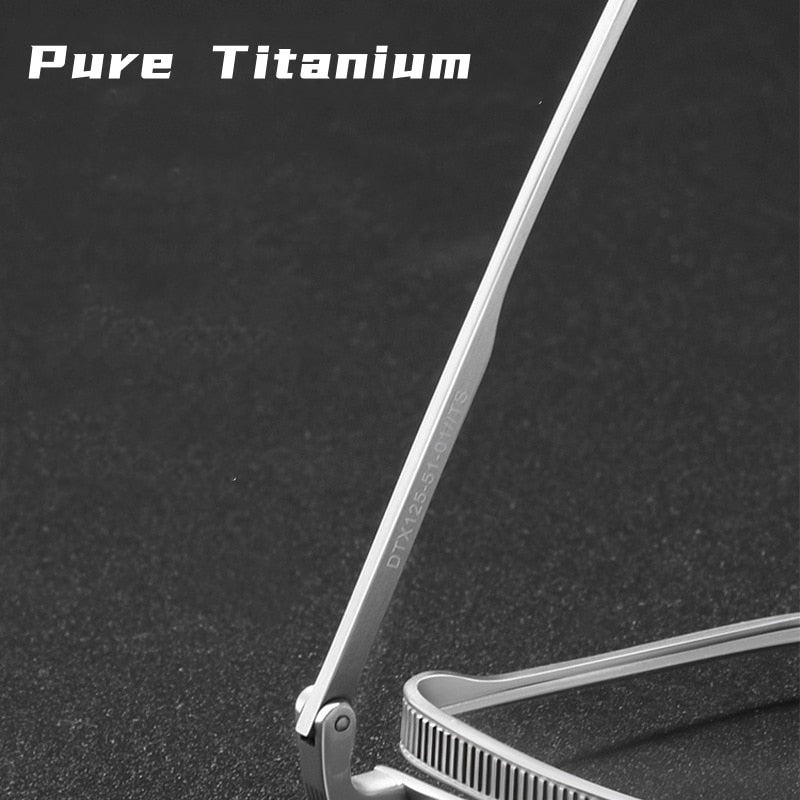 Yimaruili Unisex Full Rim Square Double Bridge Titanium Eyeglasses Dxt125 Full Rim Yimaruili Eyeglasses