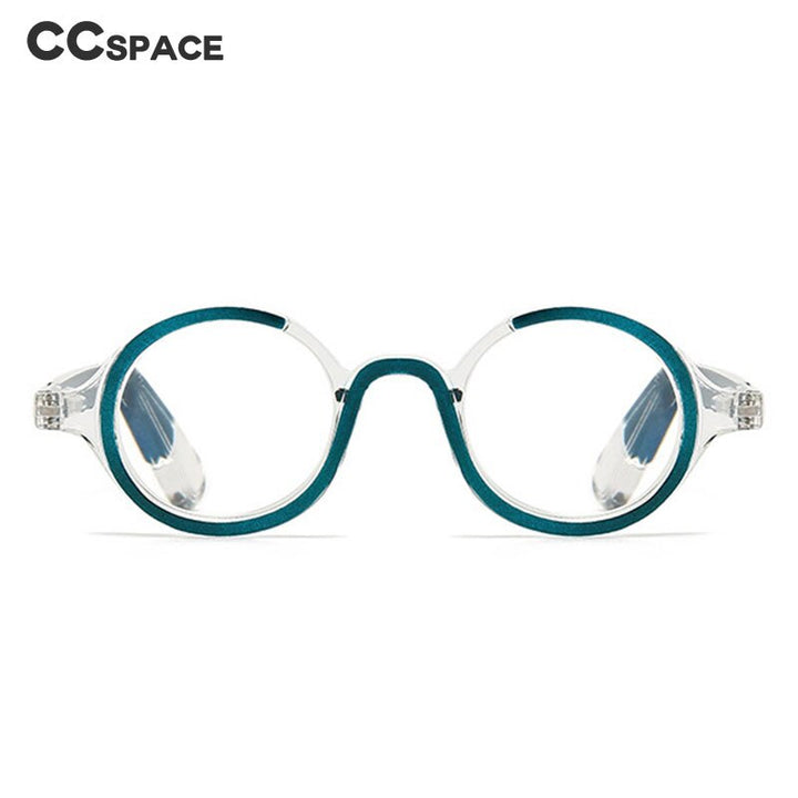 CCspace Women's Full Rim Round Acetate Hyperopic Reading Glasses 55299 Reading Glasses CCspace