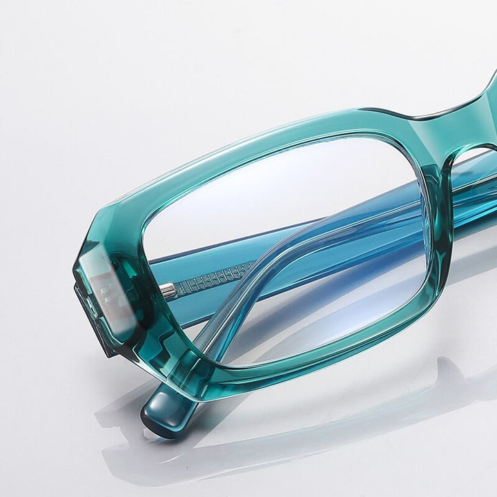 Reven Jate Unisex Full Rim Square Acetate Eyeglasses 2154 Full Rim Reven Jate