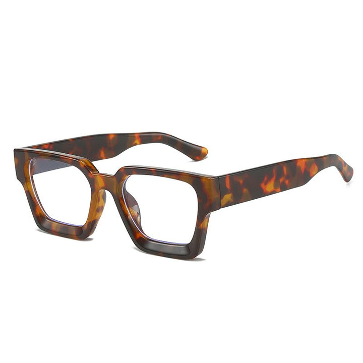 CCspace Unisex Full Rim Square Acetate Eyeglasses 55302 Full Rim CCspace C4WrappingFlower China