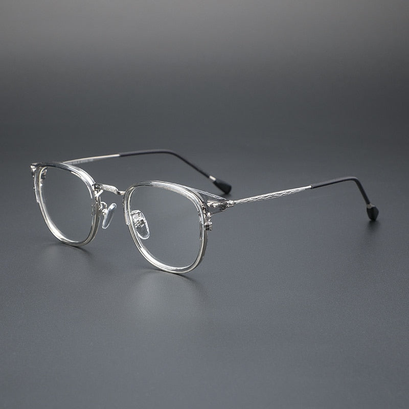 Cubojue Unisex Full Rim Square Alloy Hyperopic Reading Glasses Reading Glasses Cubojue 0 grey