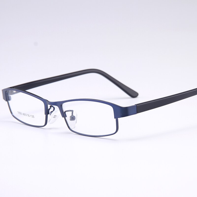 Bclear Men's Full Rim Small Rectangle Alloy Acetate Frame Eyeglasses My1858 Full Rim Bclear Blue