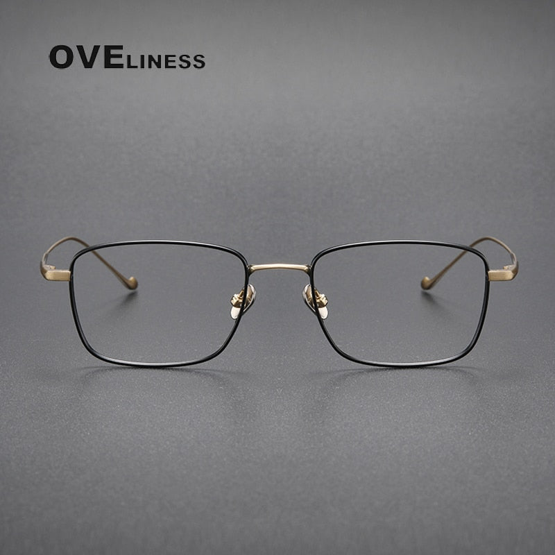 Oveliness Unisex Full Rim Square Titanium Eyeglasses  Chordf Full Rim Oveliness