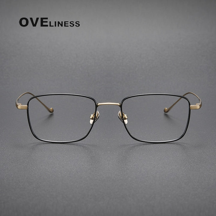 Oveliness Unisex Full Rim Square Titanium Eyeglasses  Chordf Full Rim Oveliness