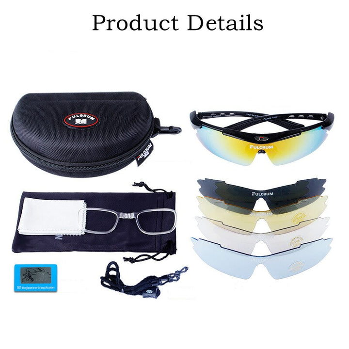 Yimaruili Men's Semi Rim Rectangle Acetate One Lens +5 Polarized Sport Sunglasses F0089 Sunglasses Yimaruili Sunglasses