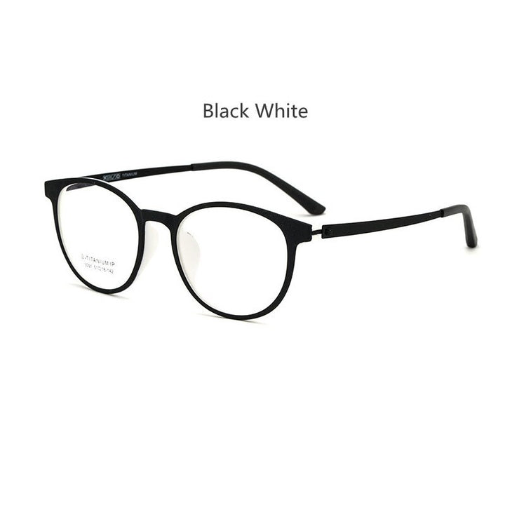 Handoer Unisex Full Rim Square Tr 90 Titanium Hyperopic Photochromic Reading Glasses 23091 0 To +150 Reading Glasses Handoer 0 black white