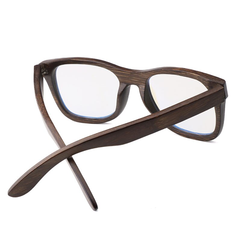 Hdcrafter Men's Full Rim Square Wood Eyeglasses 5677 Full Rim Hdcrafter Eyeglasses