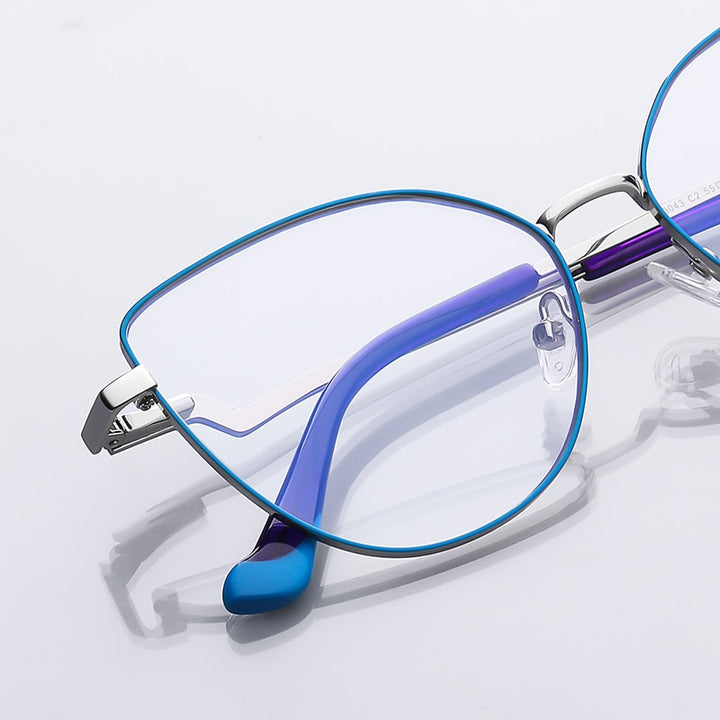 Gmei Women's Full Rim Alloy Cat Eye Frame Eyeglasses 3043 Full Rim Gmei Optical