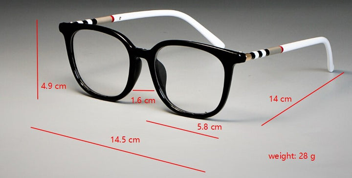 CCspace Unisex Full Rim Round Square Tr 90 Titanium Reading Glasses R47892 Reading Glasses CCspace