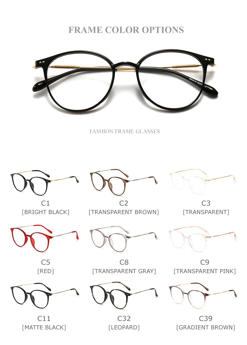 Chashma Unisex TR 90 Titanium Round Full Rim Frame Eyeglasses 90045 Full Rim Chashma