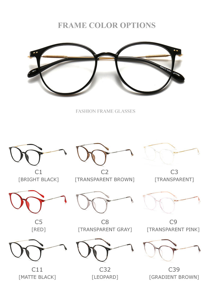 Chashma Unisex TR 90 Titanium Round Full Rim Frame Eyeglasses 90045 Full Rim Chashma