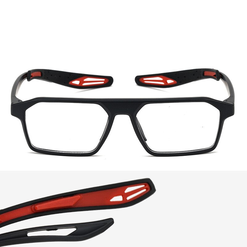 Reven Jate Unisex Full Rim Square Tr 90 Sport Eyeglasses 1218 Full Rim Reven Jate