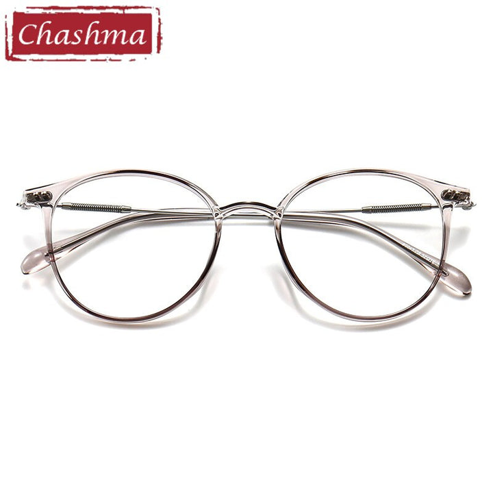 Chashma Unisex TR 90 Titanium Round Full Rim Frame Eyeglasses 90045 Full Rim Chashma
