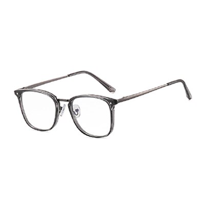 Ralferty Women's Full Rim Square Acetate Alloy Eyeglasses F95959 Full Rim Ralferty China C9 Clear Gray